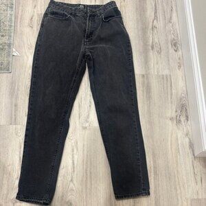 BDG Women's BLACK MOM HIGH RISE  Straight Leg Jeans SIZE 27
